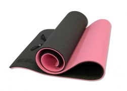 Заказать Original Fittools FT-YGM10-TPE-BPNK Коврик для йоги 10 мм двухслойный TPE черно-розовый