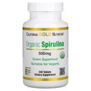 Заказать California Gold Nutrition Organic Spirulina 500 мг 240 таб
